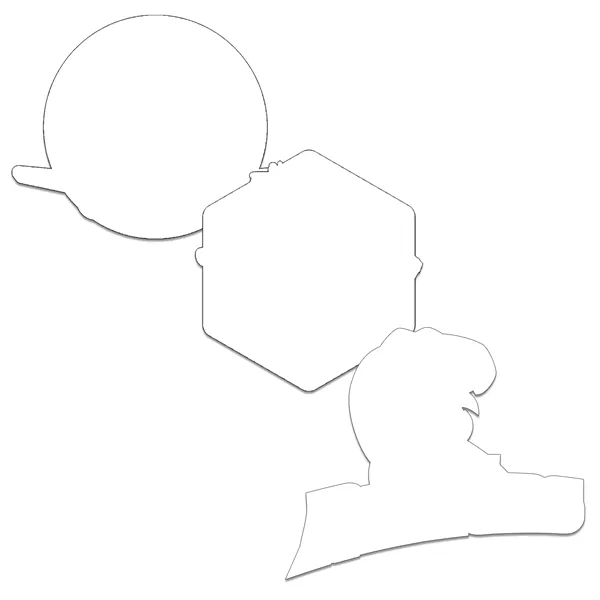 Customizable indoor magnet measuring 17 sq. inches with full color imprint.... from ASI 54040 Fey Promo / Magna-Tel by Fey