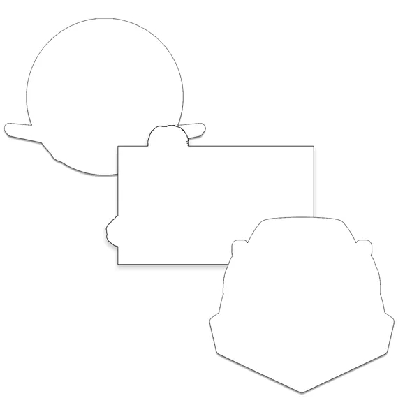 Customizable indoor magnet measuring 22 sq. inches with full color imprint.... from ASI 54040 Fey Promo / Magna-Tel by Fey