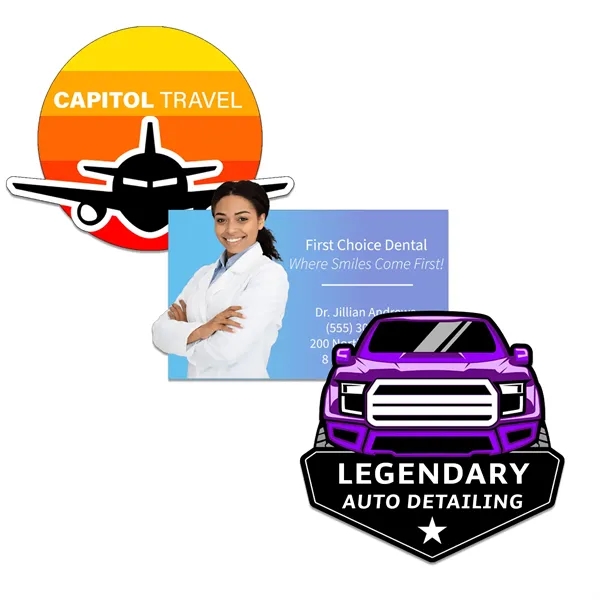 Customizable indoor magnet measuring 22 sq. inches with full color imprint.... from ASI 54040 Fey Promo / Magna-Tel by Fey