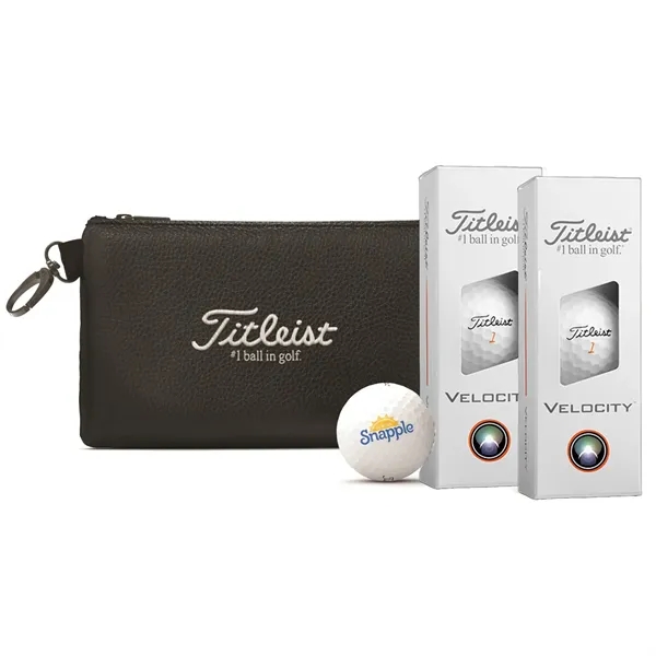 Titleist stock pouch with 2 sleeves of Velocity golf balls.... from ASI 38120 Ball Pro / Diversified Quality Kitchenware