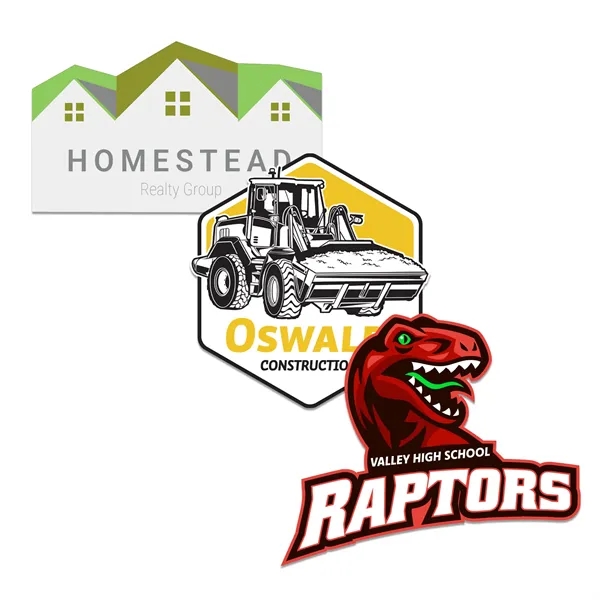 Customizable indoor magnet measuring 23 sq. inches with full color imprint.... from ASI 54040 Fey Promo / Magna-Tel by Fey