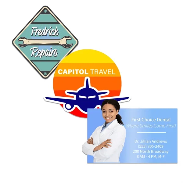 Customizable indoor magnet measuring 32 sq. inches with full color imprint.... from ASI 54040 Fey Promo / Magna-Tel by Fey