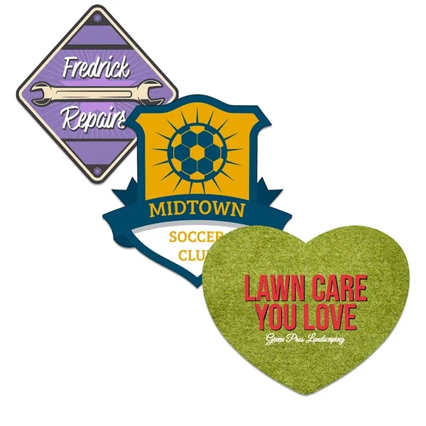 Customizable indoor magnet measuring 33 sq. inches with full color imprint.... from ASI 54040 Fey Promo / Magna-Tel by Fey