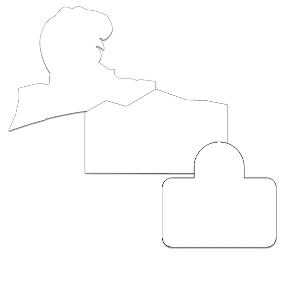 Customizable indoor magnet measuring 38 sq. inches with full color imprint.... from ASI 54040 Fey Promo / Magna-Tel by Fey