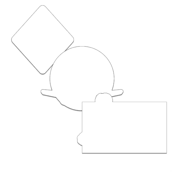 Customizable indoor magnet measuring 42 sq. inches with full color imprint.... from ASI 54040 Fey Promo / Magna-Tel by Fey