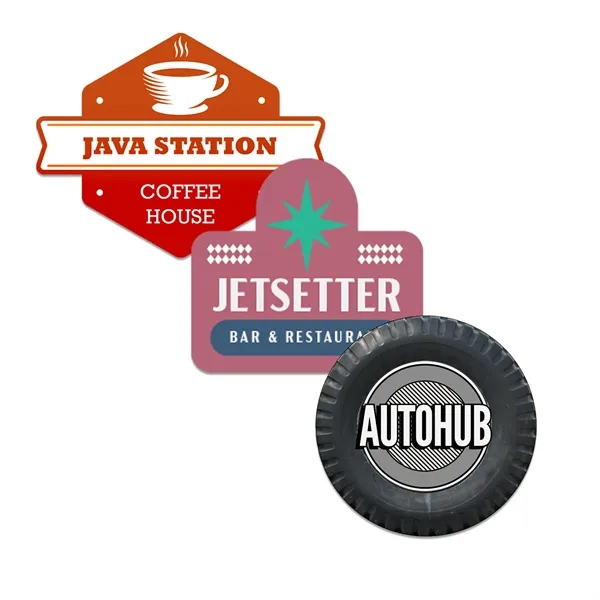 Customizable indoor magnet measuring 50 sq. inches with full color imprint.... from ASI 54040 Fey Promo / Magna-Tel by Fey