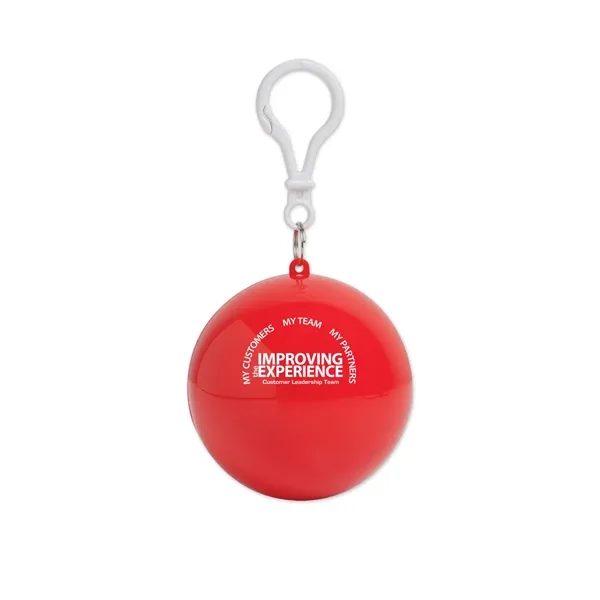 Rain poncho in ball keychain.... from ASI 90859 Tempo Industries Inc / Tempo