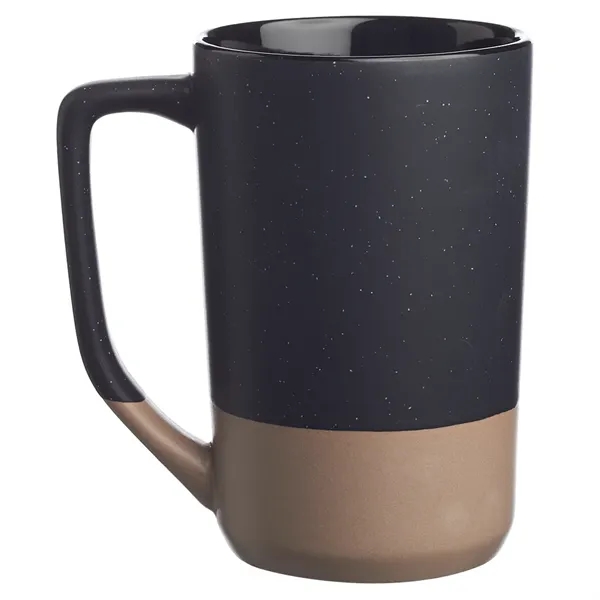 17 oz. two-tone ceramic mug with speckled matte top finish, glossy... from ASI 39552 BEL Promo
