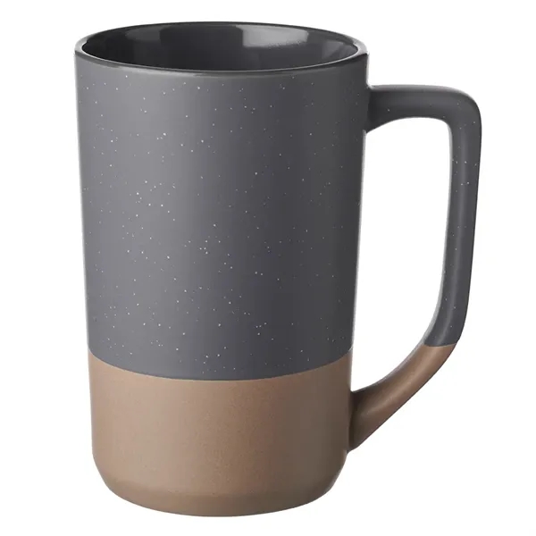17 oz. two-tone ceramic mug with speckled matte top finish, glossy... from ASI 39552 BEL Promo