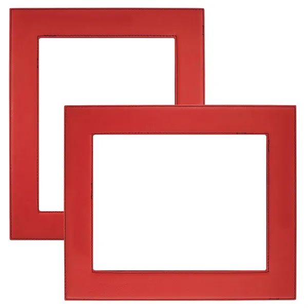 10 3/4" x 12 3/4" x 3/8" red PU leatherette frame... from ASI 74601 Calico