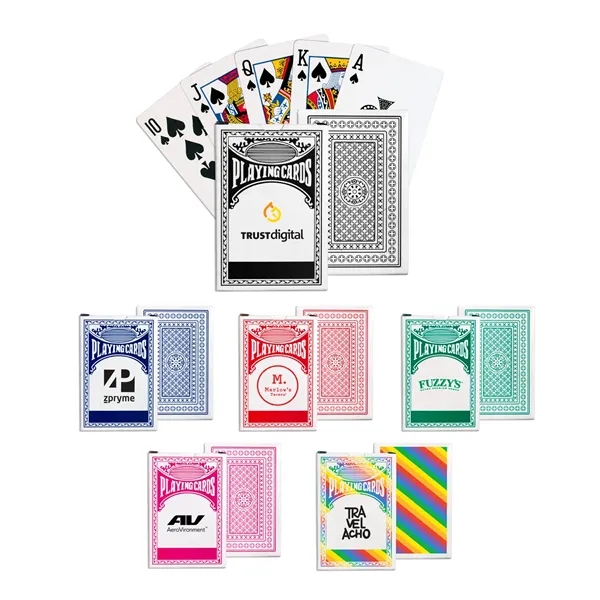 Standard playing cards in box made from 100% recycled paper pulp.... from ASI 90859 Tempo Industries Inc / Tempo