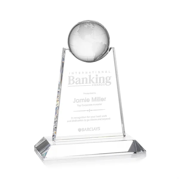 Optical crystal award topped with an optical globe.... from ASI 84592 St Regis Group / St Regis