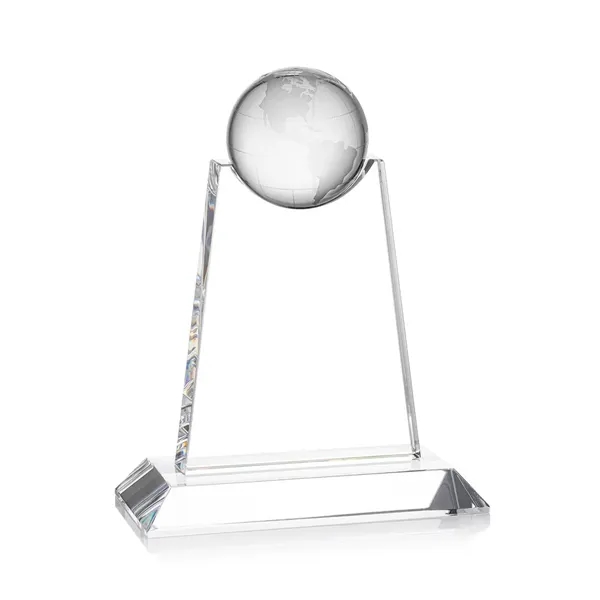 Optical crystal award topped with an optical globe.... from ASI 84592 St Regis Group / St Regis