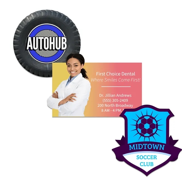 Customizable indoor magnet measuring 31 sq. inches with full color imprint.... from ASI 54040 Fey Promo / Magna-Tel by Fey