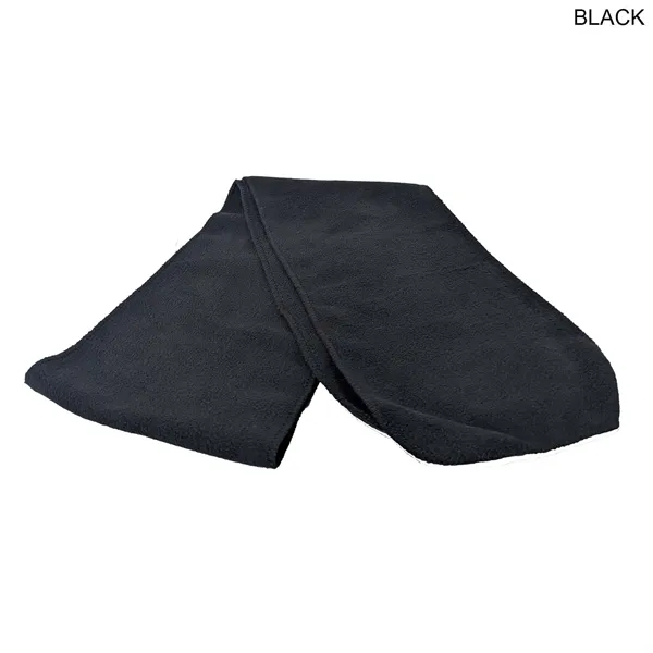 Black Scarf, Size 8"x60", Ultra Soft and Smooth Microfleece Fabric, Blank... from ASI 53509 FIEL-Fairdeal Import & Export / FIEL