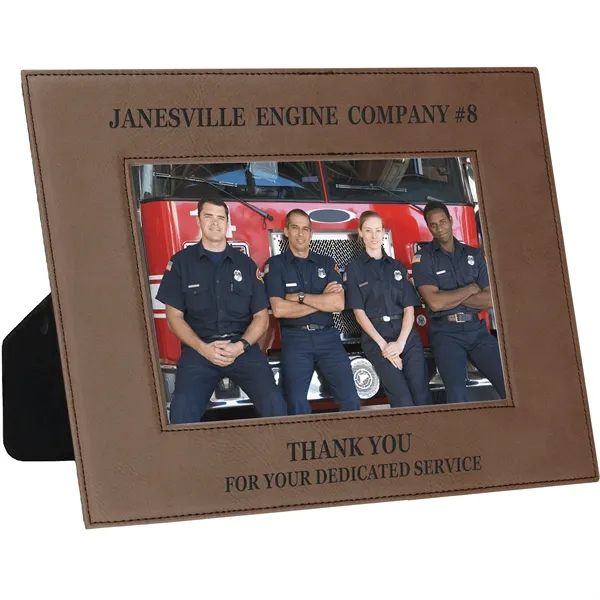 7 3/4" x 9 3/4" x 3/8" dark brown leatherette photo... from ASI 74601 Calico