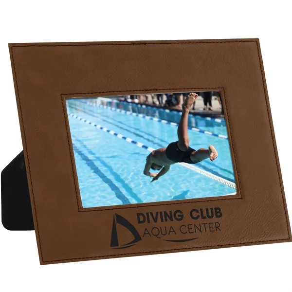 6 3/4" x 8 3/4" x 3/8" dark brown leatherette photo... from ASI 74601 Calico