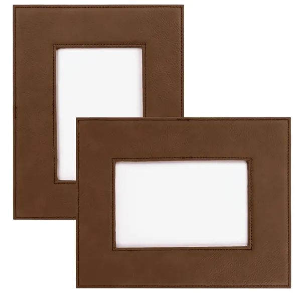6 3/4" x 8 3/4" x 3/8" dark brown leatherette photo... from ASI 74601 Calico