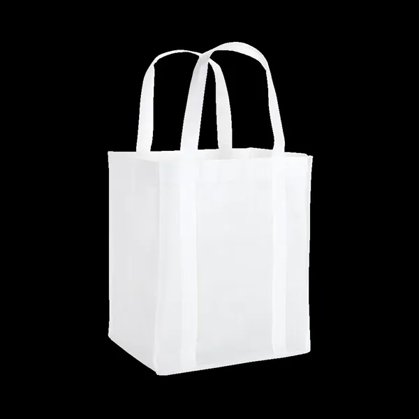 13" x 15.25" recycled non-woven tote bag with 10" gusset and... from ASI 88060 Snugz/USA Inc