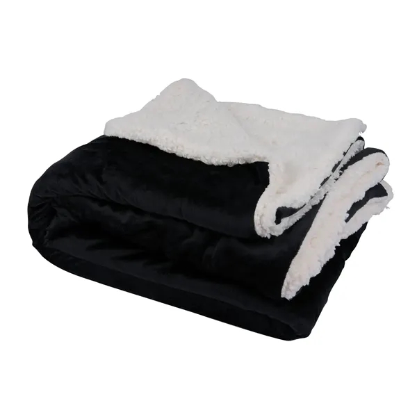 Brookline Micro Mink Sherpa Blanket... from ASI 67866 Logomark/Valumark