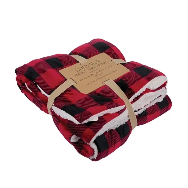 Brookline Micro Mink Sherpa Blanket... from ASI 67866 Logomark/Valumark