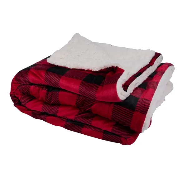 Brookline Micro Mink Sherpa Blanket... from ASI 67866 Logomark/Valumark