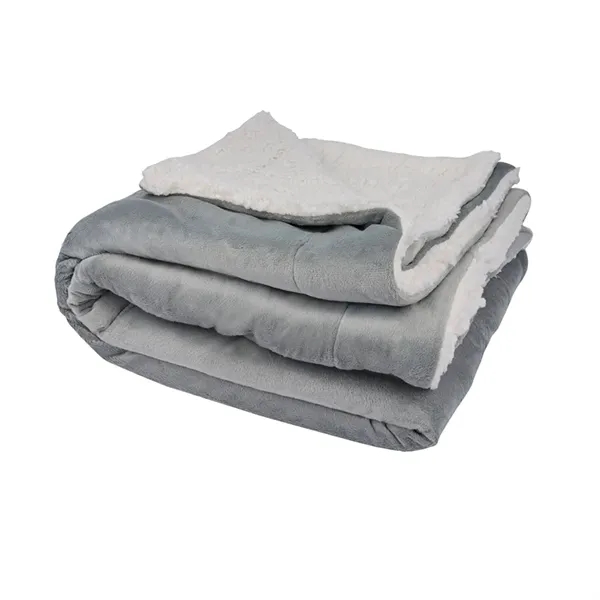 Brookline Micro Mink Sherpa Blanket... from ASI 67866 Logomark/Valumark