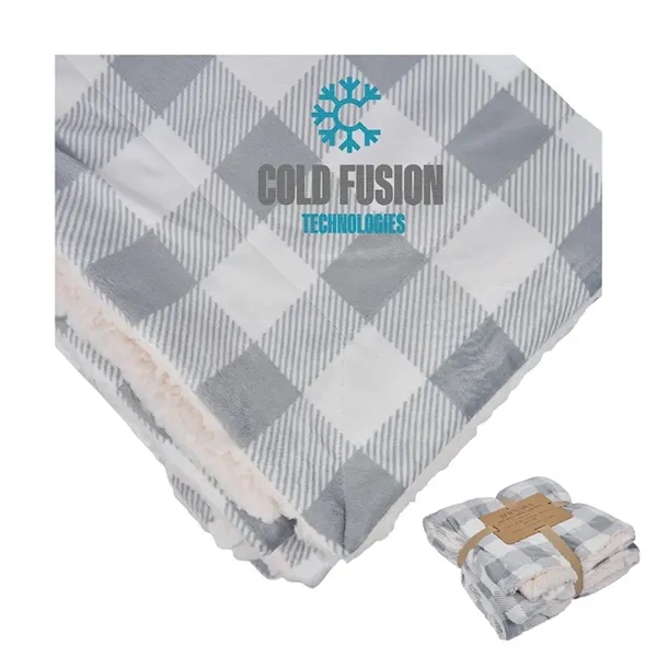 Brookline Micro Mink Sherpa Blanket... from ASI 67866 Logomark/Valumark