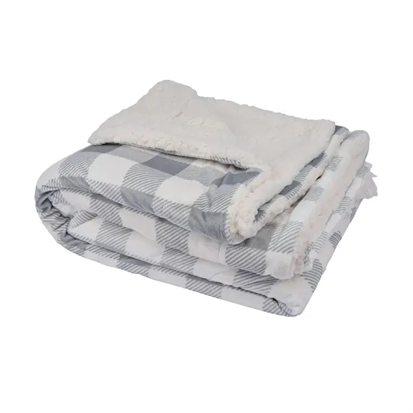 Brookline Micro Mink Sherpa Blanket... from ASI 67866 Logomark/Valumark