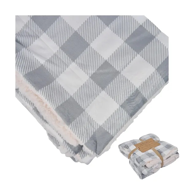 Brookline Micro Mink Sherpa Blanket... from ASI 67866 Logomark/Valumark