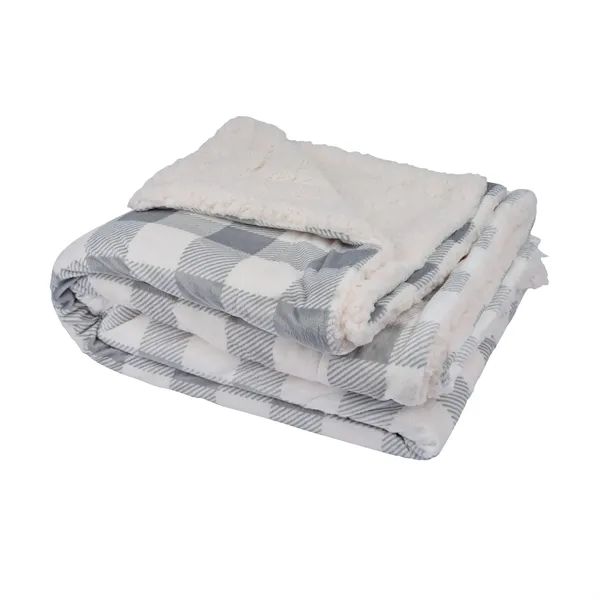 Brookline Micro Mink Sherpa Blanket... from ASI 67866 Logomark/Valumark