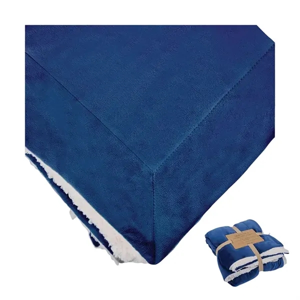 Brookline Micro Mink Sherpa Blanket... from ASI 67866 Logomark/Valumark
