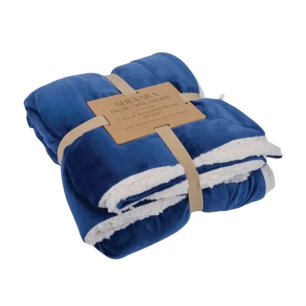 Brookline Micro Mink Sherpa Blanket... from ASI 67866 Logomark/Valumark