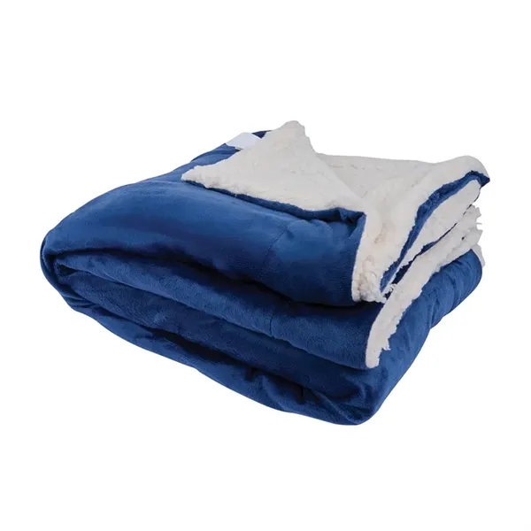 Brookline Micro Mink Sherpa Blanket... from ASI 67866 Logomark/Valumark
