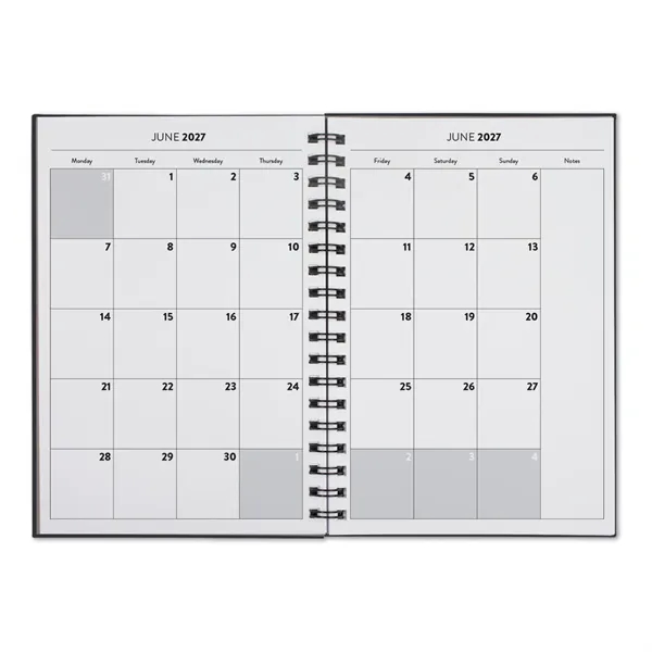 6 1/2" x 9 1/2" academic planner with a black wire... from ASI 68507 The Magnet Group / Castelli
