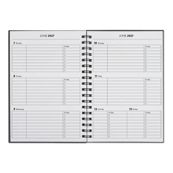 6 1/2" x 9 1/2" academic planner with a black wire... from ASI 68507 The Magnet Group / Castelli