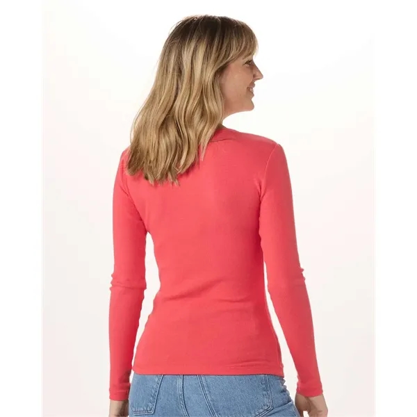 Boxercraft Women's Harper Long Sleeve Henley... from ASI 84358 S&S Activewear
