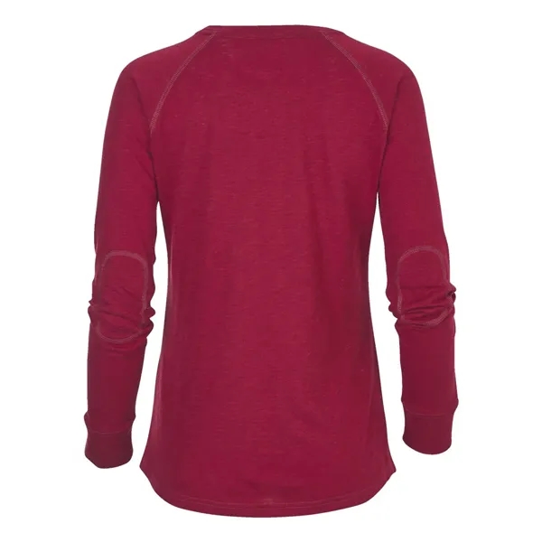 Boxercraft Women's Solid Preppy Patch Long Sleeve T-Shirt... from ASI 84358 S&S Activewear