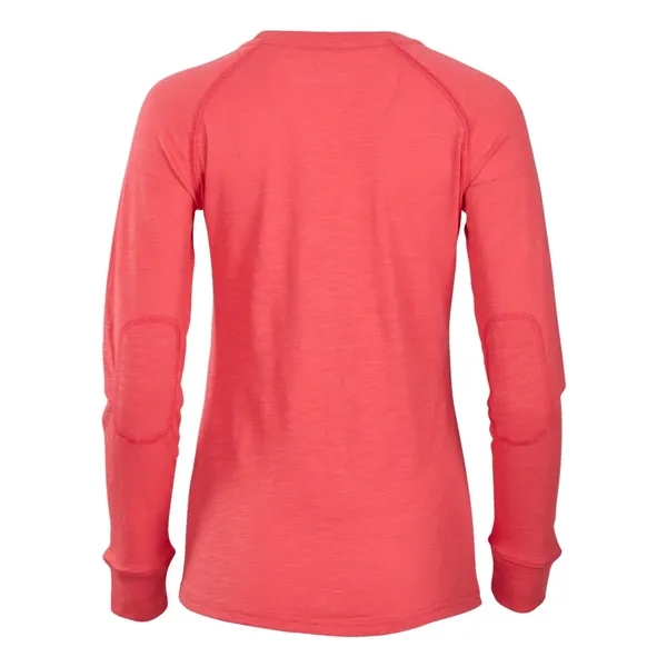 Boxercraft Women's Solid Preppy Patch Long Sleeve T-Shirt... from ASI 84358 S&S Activewear