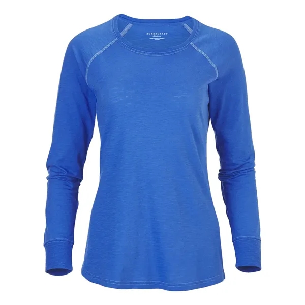 Boxercraft Women's Solid Preppy Patch Long Sleeve T-Shirt... from ASI 84358 S&S Activewear