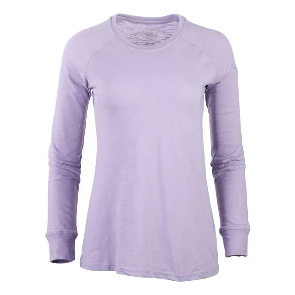 Boxercraft Women's Solid Preppy Patch Long Sleeve T-Shirt... from ASI 84358 S&S Activewear