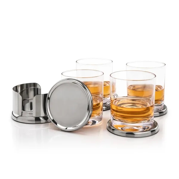 The Baldoni Coasters & On-the-Rocks Set combines modern elegance with everyday... from ASI 84592 St Regis Group