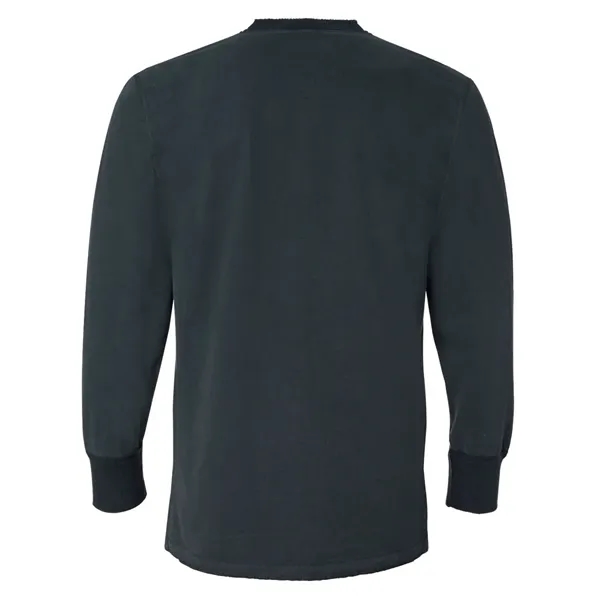 Vintage brushed jersey henley. Blank product.... from ASI 84358 S&S Activewear