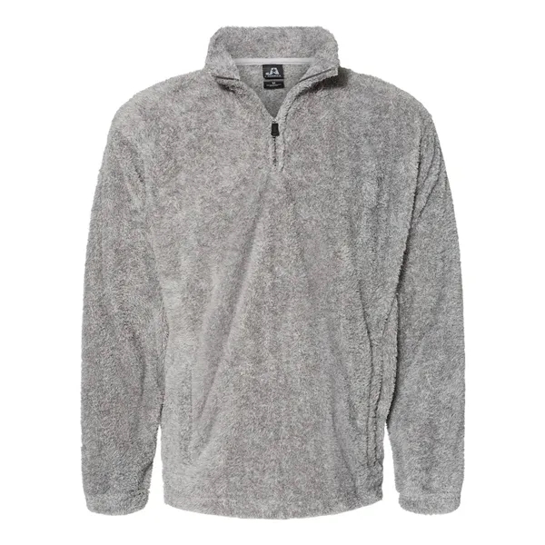 J. America Boundary Shag Frosty Sherpa Quarter-Zip Pullover... from ASI 84358 S&S Activewear