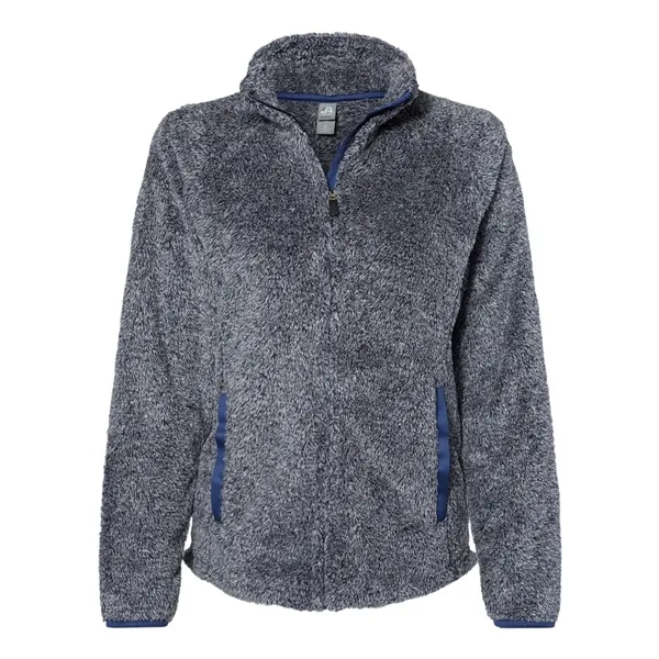 J. America Women's Boundary Shag Frosty Sherpa Full-Zip... from ASI 84358 S&S Activewear