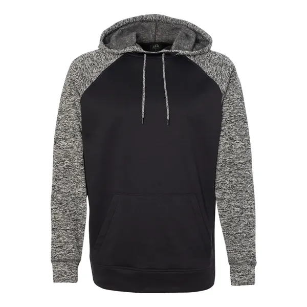 Hooded fleece sweatshirt with front pouch pocket and scuba neckline.... from ASI 84358 S&S Activewear