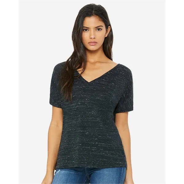 Women's flowy V-neck drop sleeve shirt. Blank product.... from ASI 84358 S&S Activewear