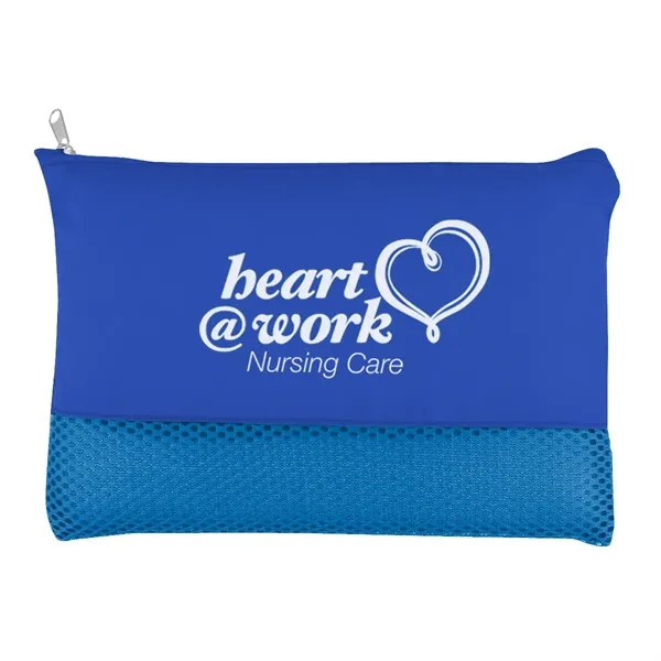 Mesh vanity bag with main zippered compartment.... from ASI 61125 Hit Promotional Products / Hit®