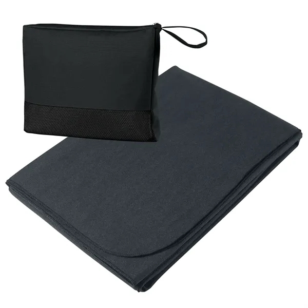 Large 47" x 60" travel blanket made of 100% polyester.... from ASI 61125 Hit Promotional Products / Hit®