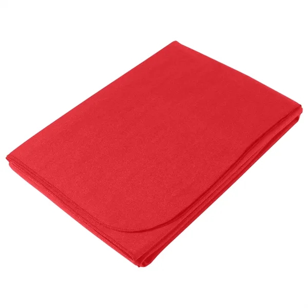 Large 47" x 60" travel blanket made of 100% polyester.... from ASI 61125 Hit Promotional Products / Hit®